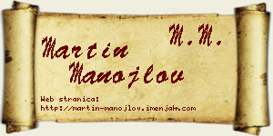Martin Manojlov vizit kartica
